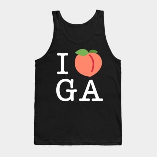 I Peach Georgia (White Lettering) Tank Top